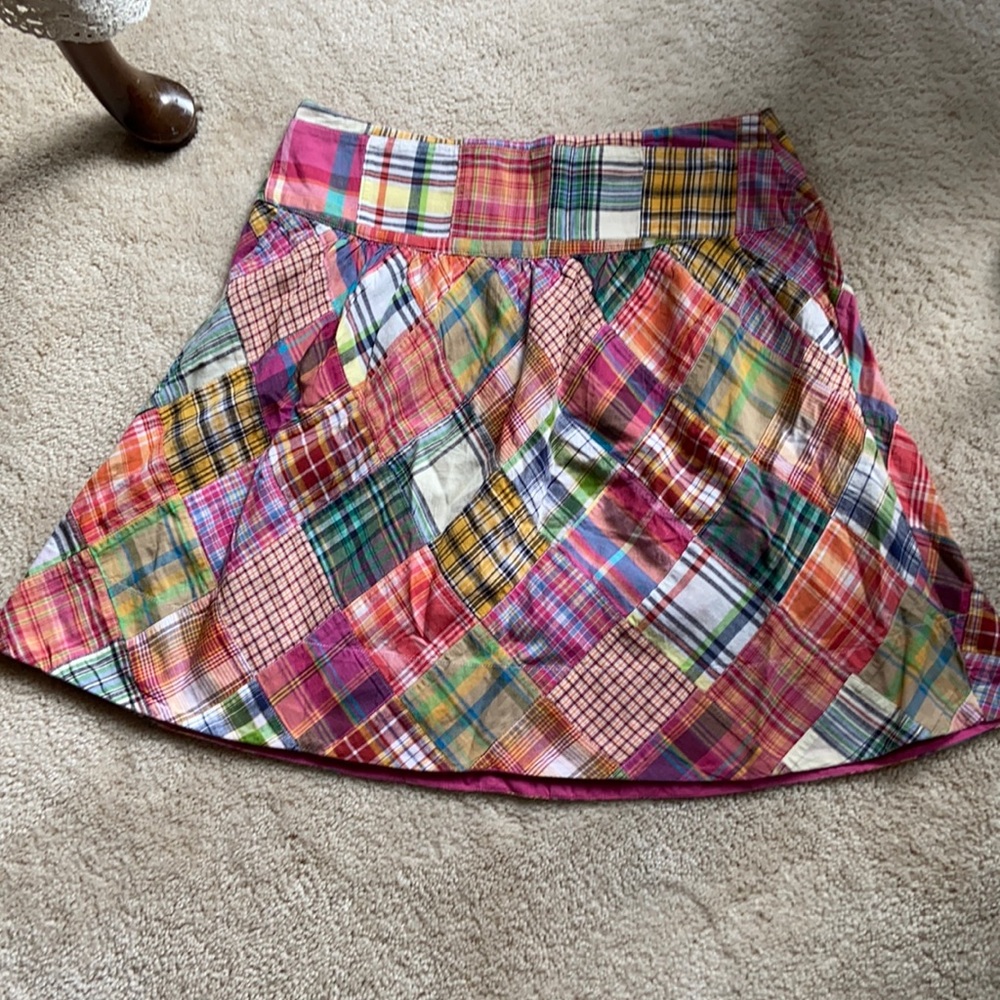 Cabi madras plaid skirt 4